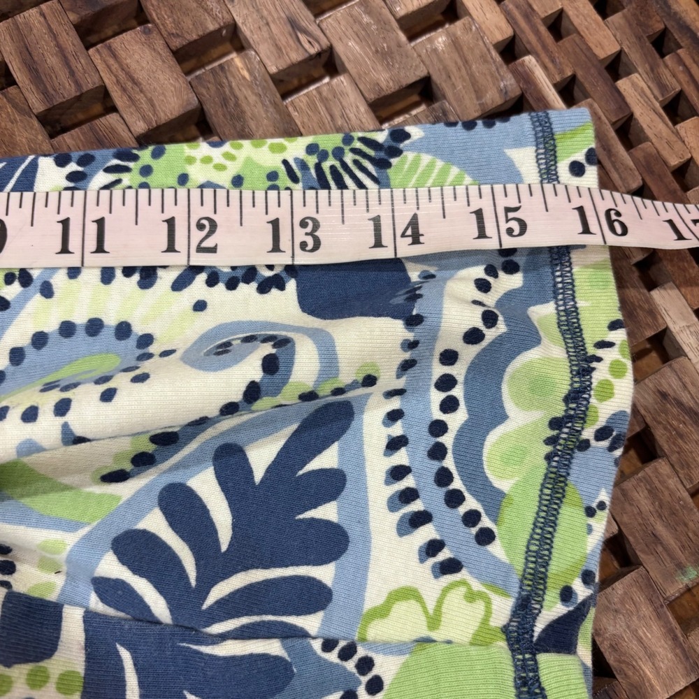 Sigrid Olsen Blue Green Floral Print V‎ Neck Long Sleeve Tunic Top VGUC Wmn 2X - Picture 7 of 7